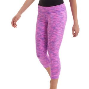 Ivivva Rhythmic Crop Space Dye Zing Pink Light/Power Purple/Jet Set Blue…